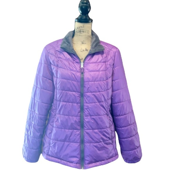 Free Country Jackets & Blazers - FREE COUNTRY Royal Purple Puffer Zip Up Jacket 1X